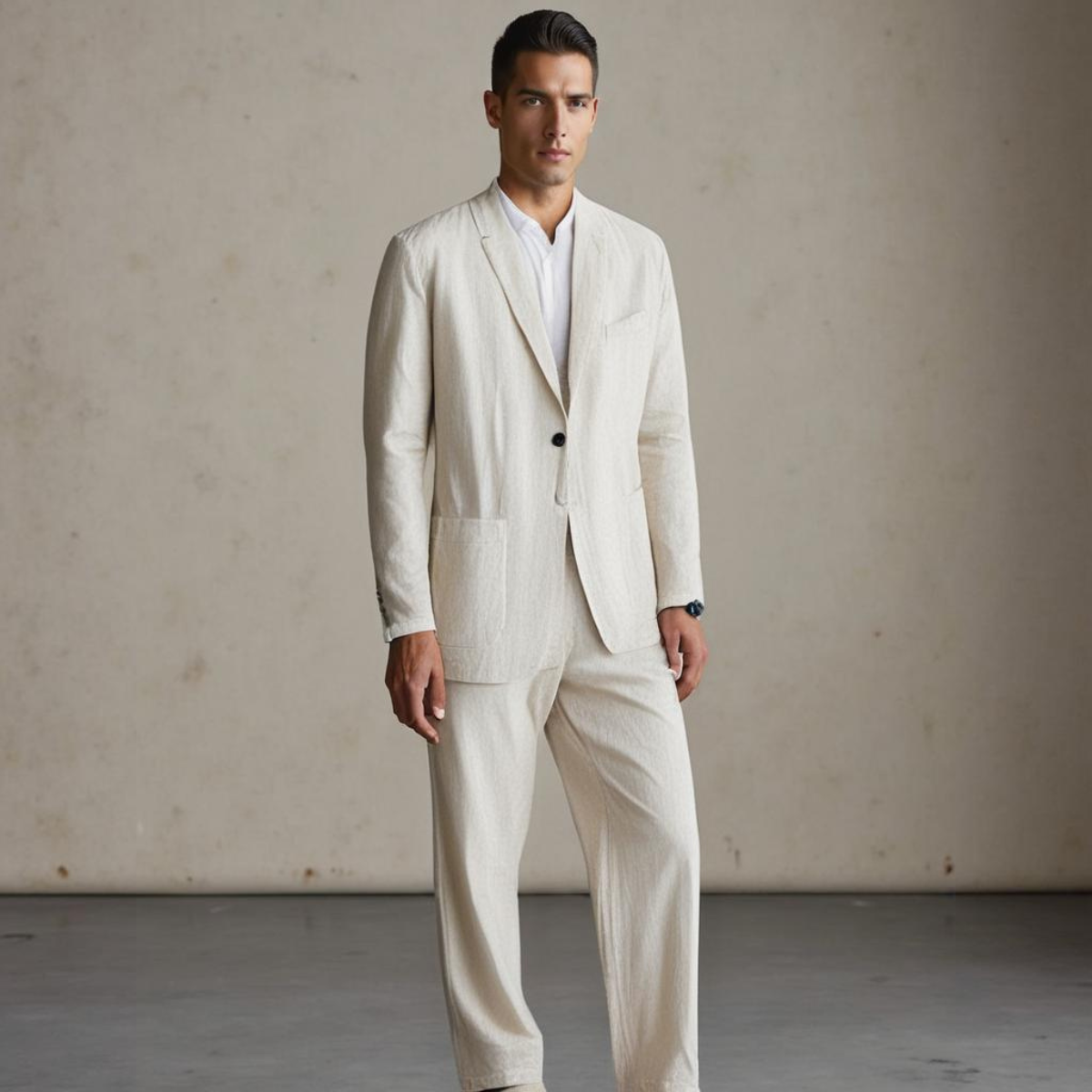 Sebastian™ | Elegancki lniany garnitur