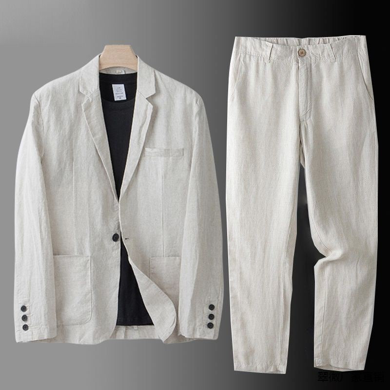 Sebastian™ | Elegancki lniany garnitur