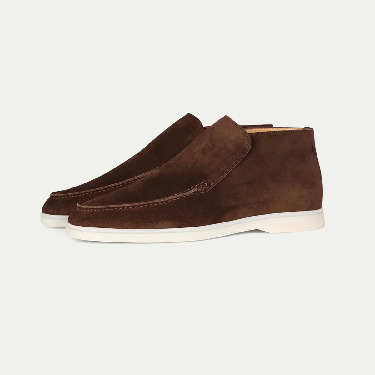 Kajetan™ | Zamszowe wysokie mokasyny
